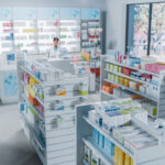 Big,Modern,Pharmacy,Drugstore,With,Shelves,Full,Of,Packages,Full